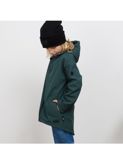 Dětský jedlový softshellový oversize kabátek (Velikost 110/116)