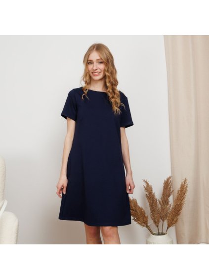 Šaty Flow Navy (Velikost M)
