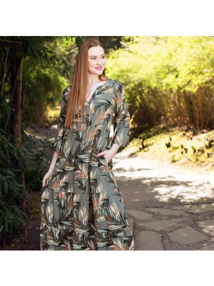 Šaty Brisa Lunga Palma (Velikost M)