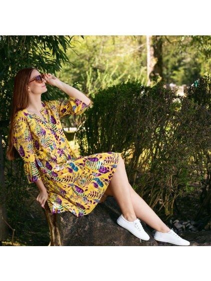 Šaty Brisa Limoncello (Velikost M)