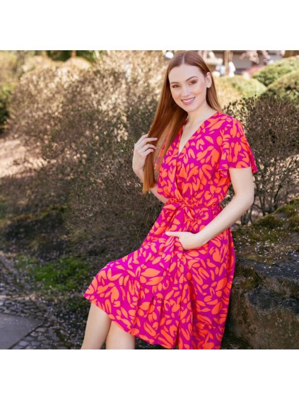 Šaty Aperol Arancia (Velikost M)