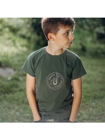 Tričko "Malý štikoun - Mám tě na háčku" (Velikost 134/140)