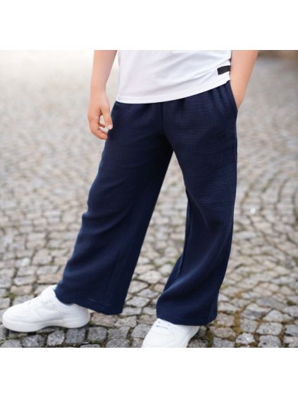 Dětské kalhoty Lento Indigo (Velikost 122/128)