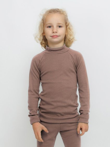 Dětské moca merino tričko