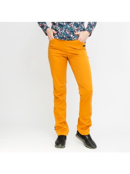 Jarní karamelové softshell kalhoty (Velikost M)