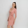 Pudrové zavinovací šaty (Velikost M)