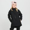 Dětský černý softshellový oversize kabátek (Velikost 98/104)