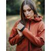 Dámský terakota softshell oversize kabátek 7