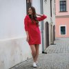 Šaty Raindrop Short Night Red (Velikost M)