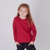 Dětská vínová mikina z vafloviny (Velikost 110/116)