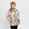 Béžová softshell bunda se zvířátky (Velikost 98/104)