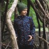 Navy softshell bunda geometrie (Velikost 98/104)