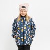 Modrá softshell bunda s kočičkami (Velikost 98/104)