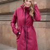 Dámská vínová softshell parka 30/15 (Velikost M)
