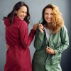 Dámská vínová softshell parka 30/15 (Velikost M)