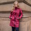 Dámská vínová softshell parka 30/15 (Velikost M)