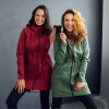 Dámská zelená softshell parka 30/15 (Velikost M)