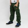 Khaki džínové kapsáče (Velikost 110/116)