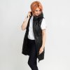Černá prošívaná vesta (Velikost M/L)