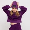 Dětská fialová crop top mikina (Velikost 122/128)
