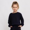 Dětská navy crop top mikina (Velikost 122/128)