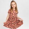 Dětské starorůžové šaty leopard (Velikost 98/104)