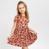 Dětské starorůžové šaty leopard (Velikost 98/104)