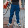 Dětské navy softshell kalhoty s bambusem 1