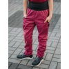 Dětské vínové softshell kalhoty s bambusem 1