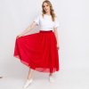 Červená tylová řasená sukně (Velikost S/M)