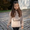 Béžová hřejivá mikina s kapucí (Velikost 98/104)