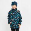 Černá softshell bunda s dinosaury 30/15 (Velikost 98/104)