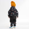 Černá softshell kombinéza se zvířátky 30/15 (Velikost 86/92)