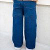 Navy široké denim kalhoty (Velikost 134/140)