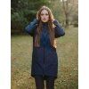 Dámský navy softshell oversize kabátek 1