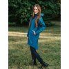 Dámský petrolejový softshell oversize kabátek 5
