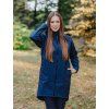 Dámský navy softshell oversize kabátek 4