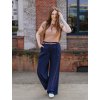 Dámské široké kalhoty Wide navy