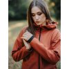 Dámský terakota softshell oversize kabátek 7