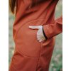 Dámský terakota softshell oversize kabátek 8