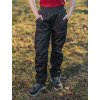 Dětské černé stretch softshell kalhoty s fleecem 1