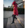 Dětská jednobarevná burgundy bunda 10