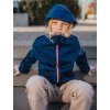 Dětská jednobarevná navy bunda 4