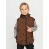Dětská čokoládová softshell vesta LES