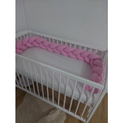 Pletenc ružový 240cm