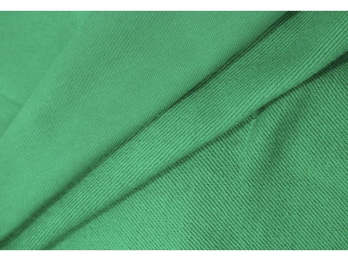 Teplákovina nepočesaná diagonál zelená new