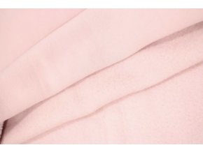 Teplákovina počesaná světle růžová