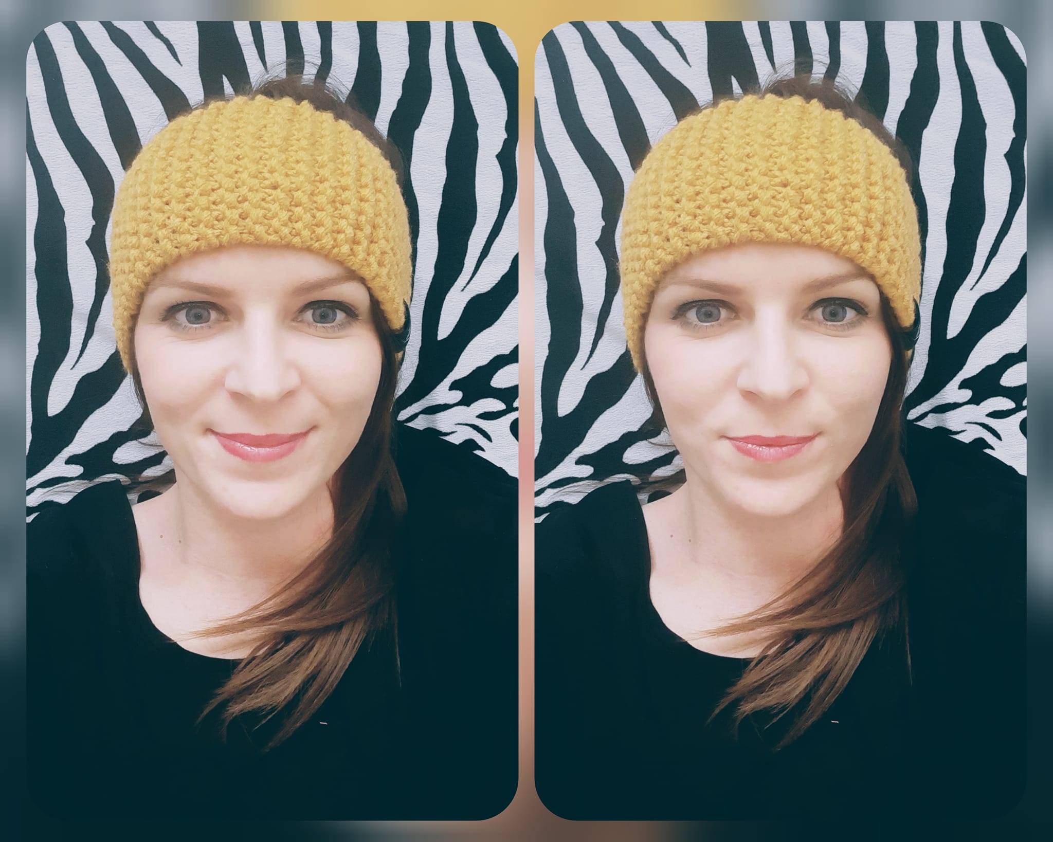 Rovná pletená čelenka