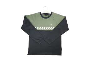 Mikina - khaki/černá