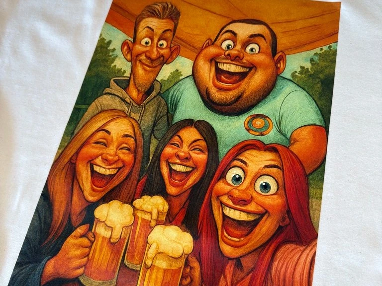 Ukázka potisku Šiklo Velké Hamry